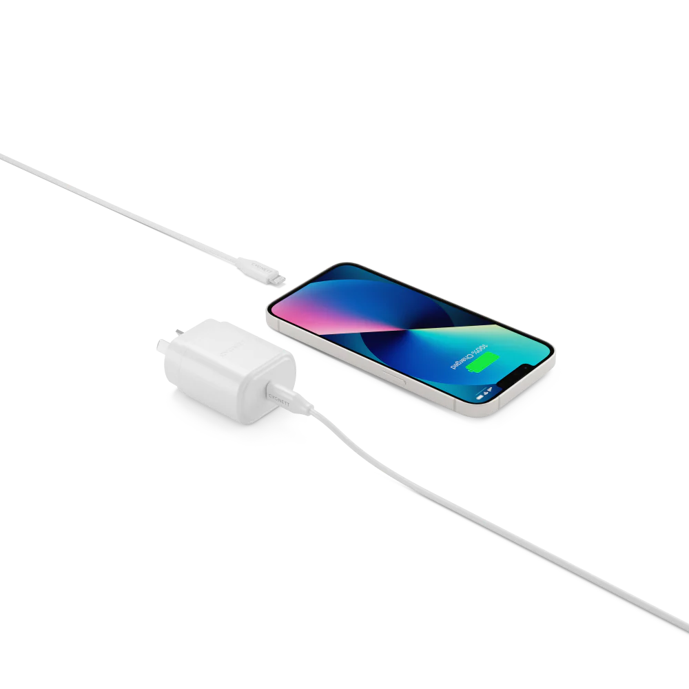 20W USB-C Wall Charger + Lightning to USB-C Cable - 1.2M - Image 2