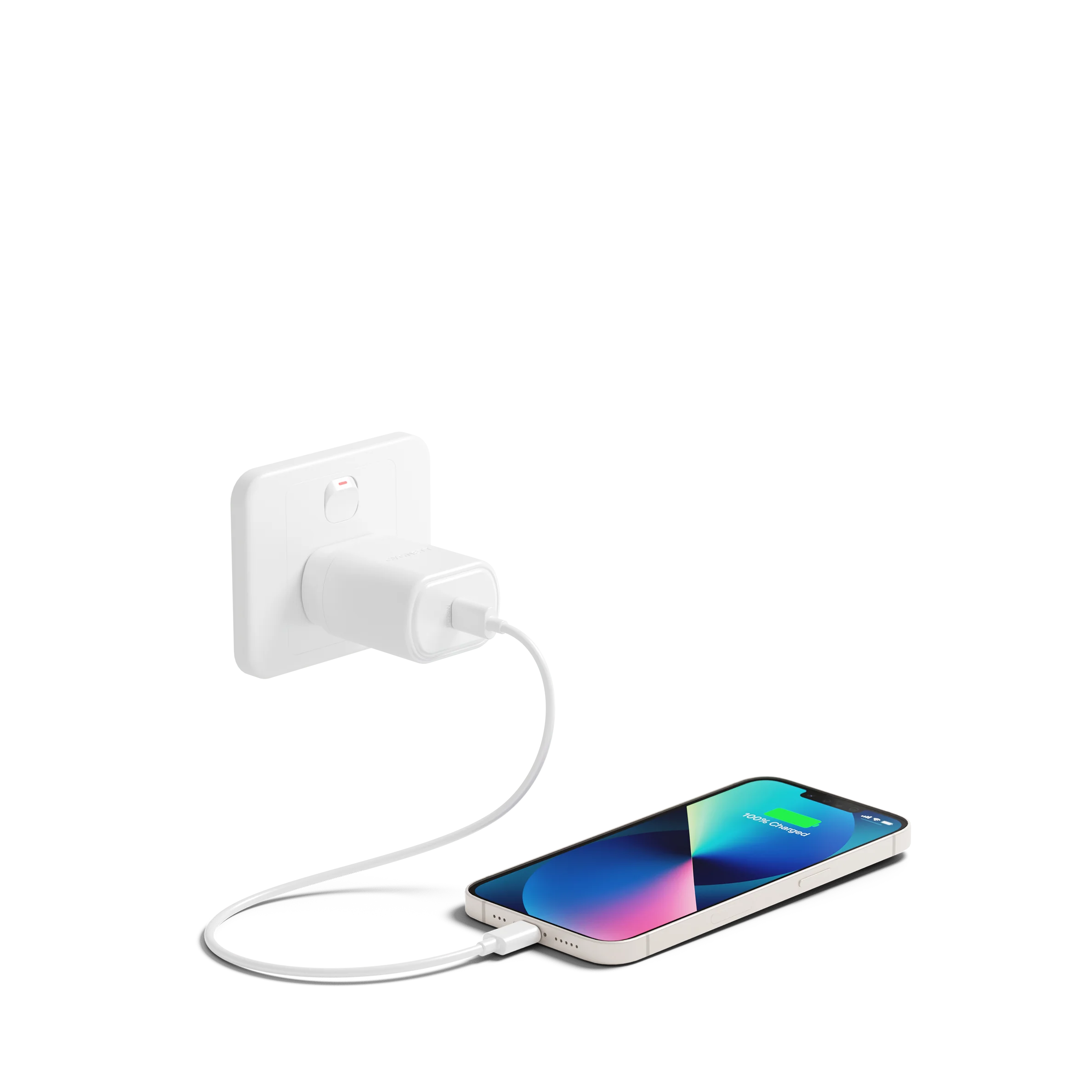 20W USB-C Wall Charger + Lightning to USB-C Cable - 1.2M - Image 3