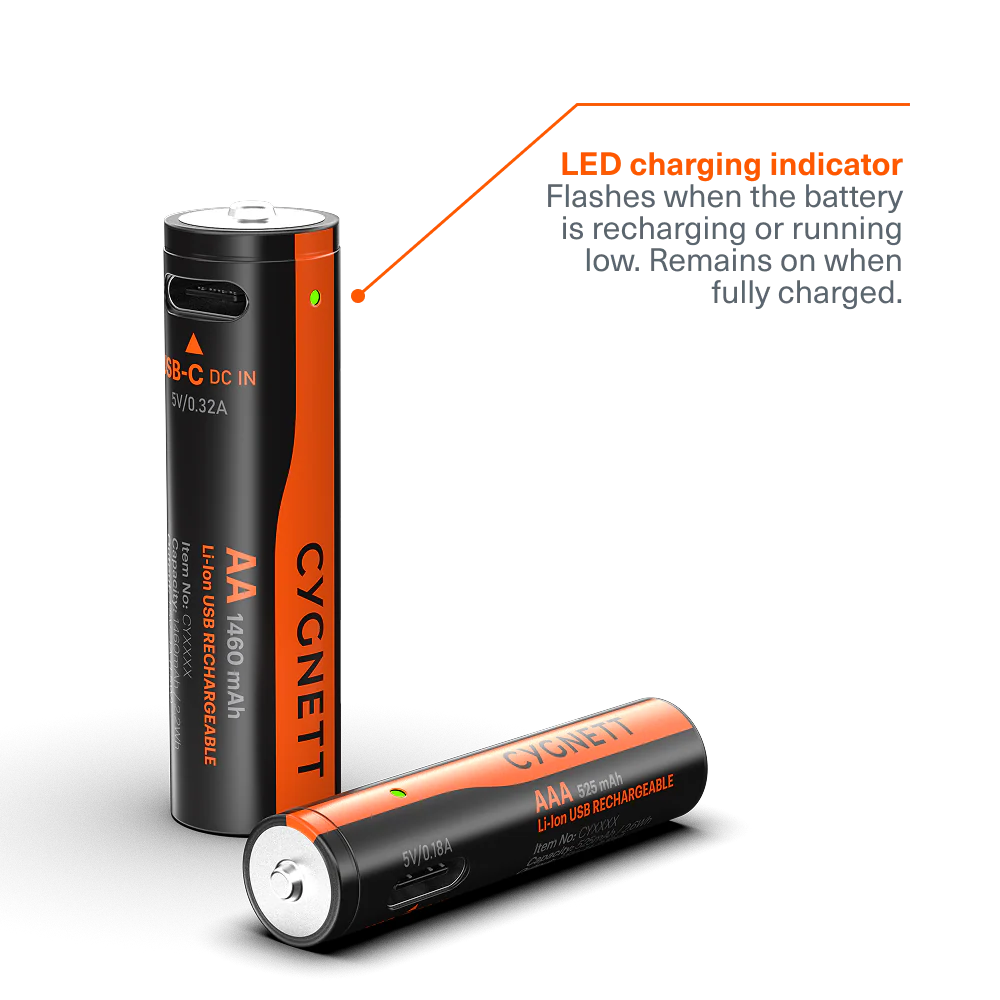 AAA USB-C Rechargeable Li-ion Battery (4 Pack) - Image 5