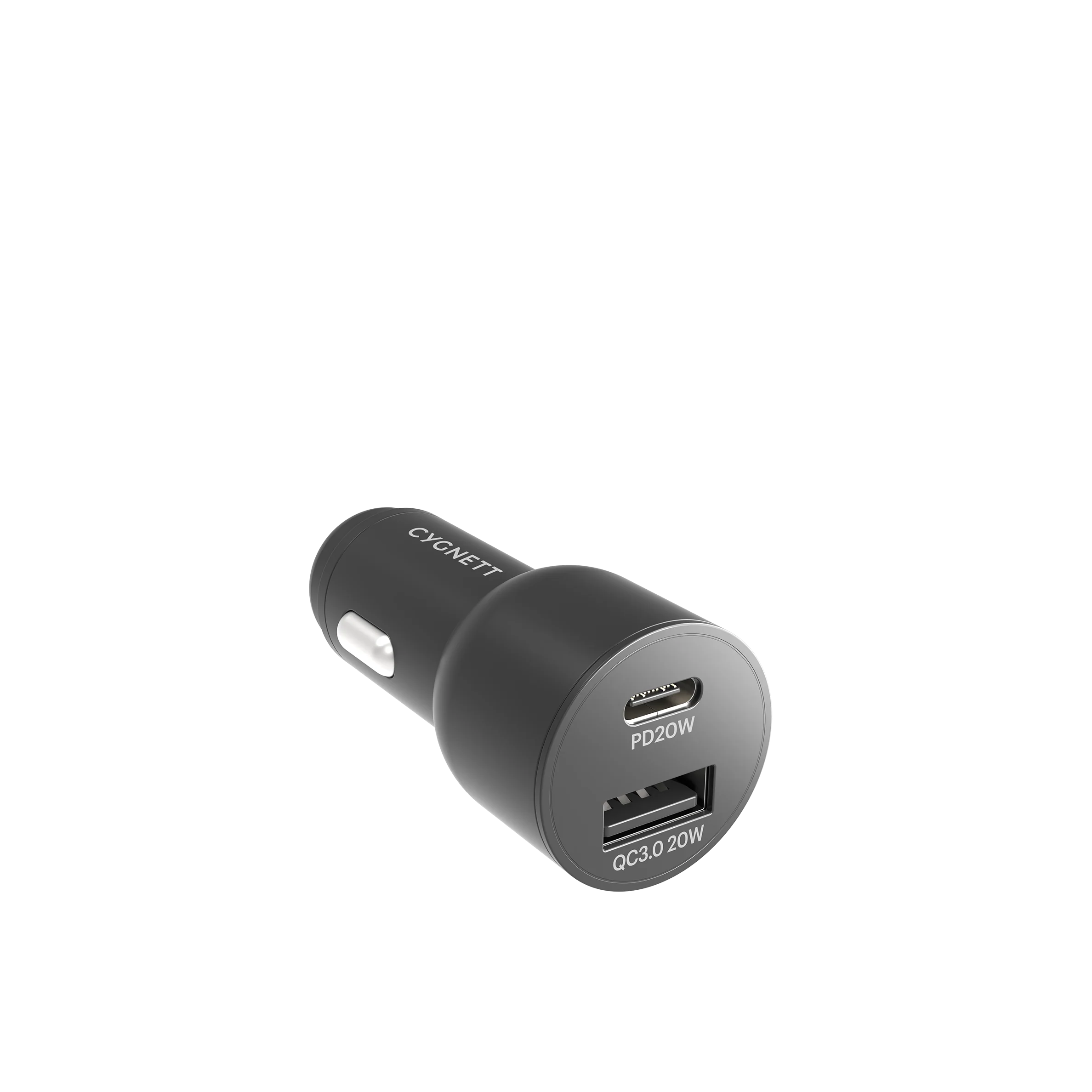 20W Dual Port USB-C & USB-A Car Charger