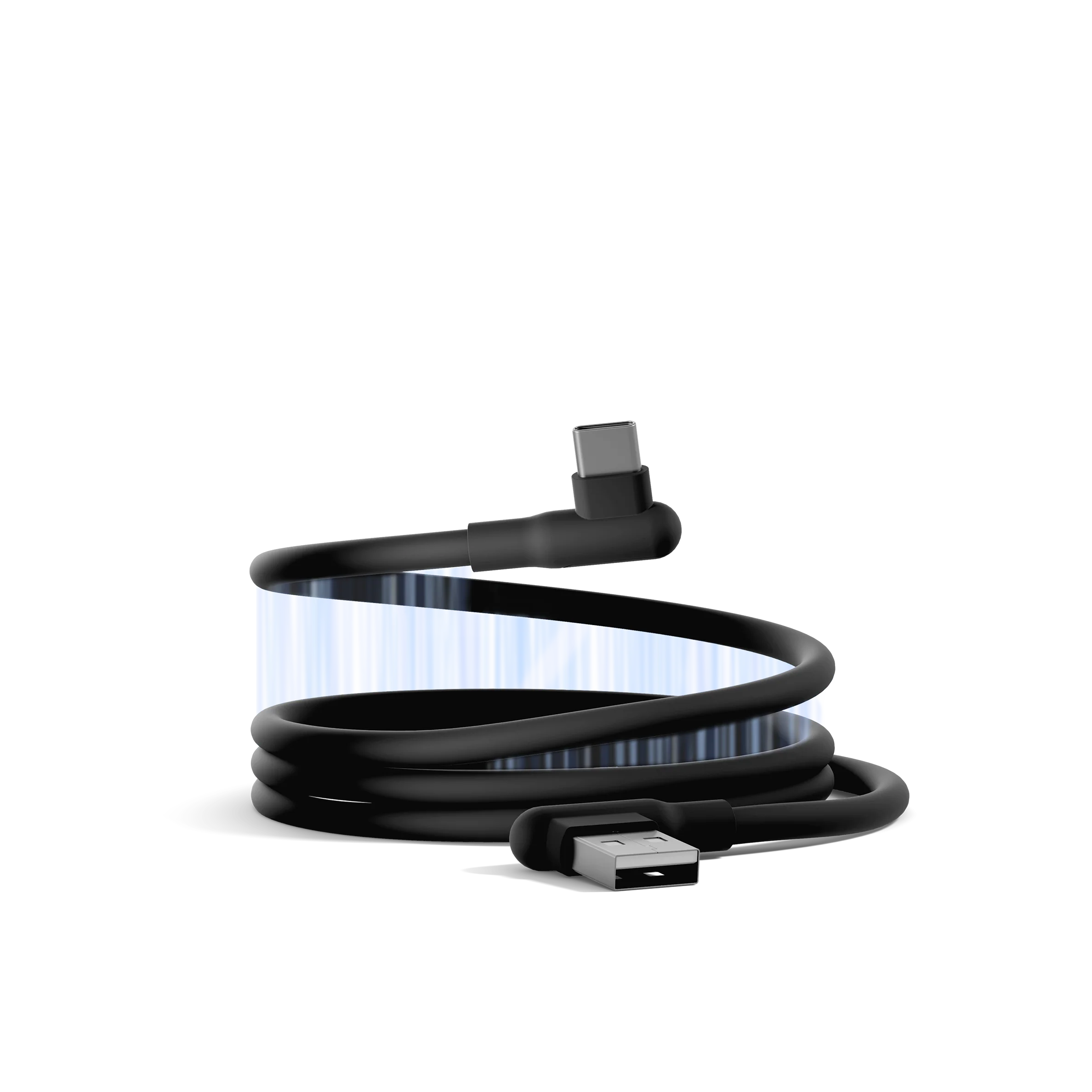 Right Angle USB-C to USB-A Magnetic Cable - 70CM