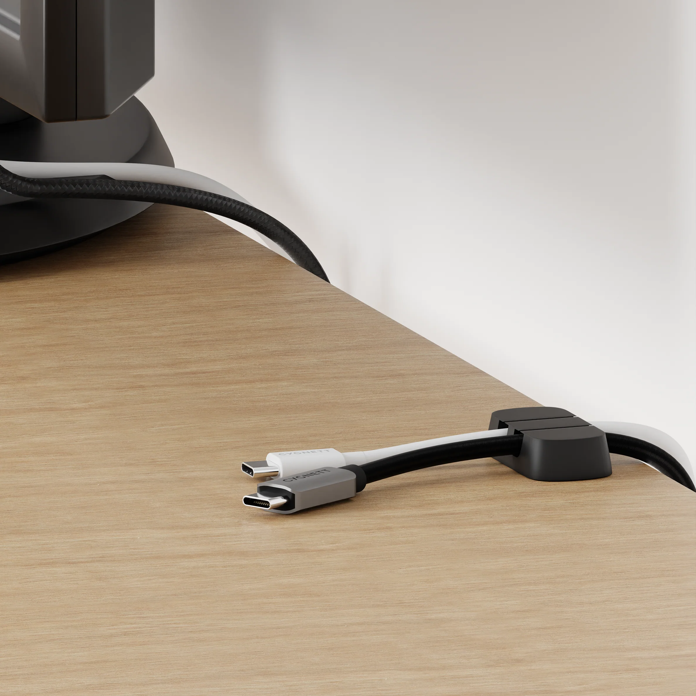 Dual Slot Cable Organisers 4 Pack - Black - Image 3