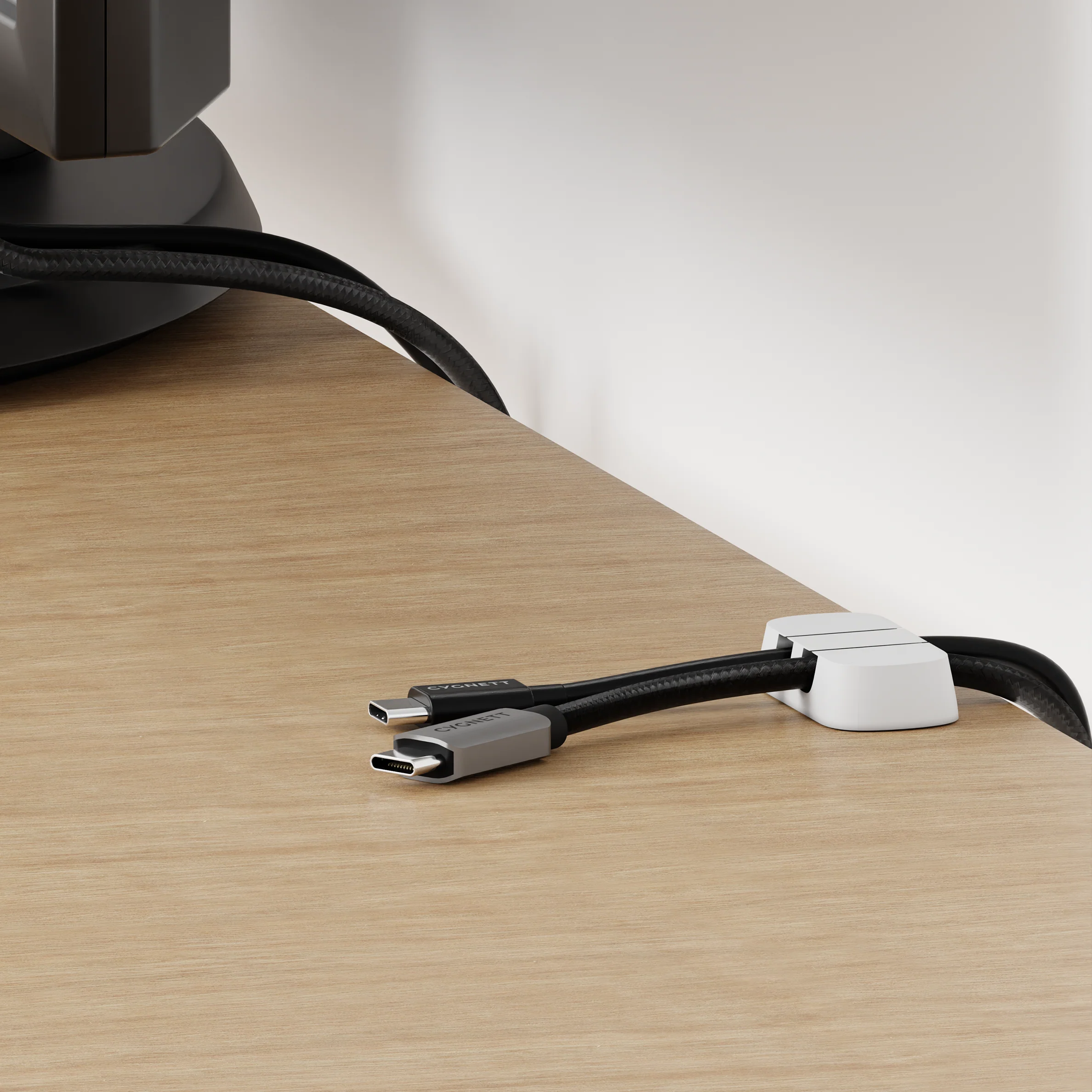 Dual Slot Cable Organisers 4 Pack - White - Image 3