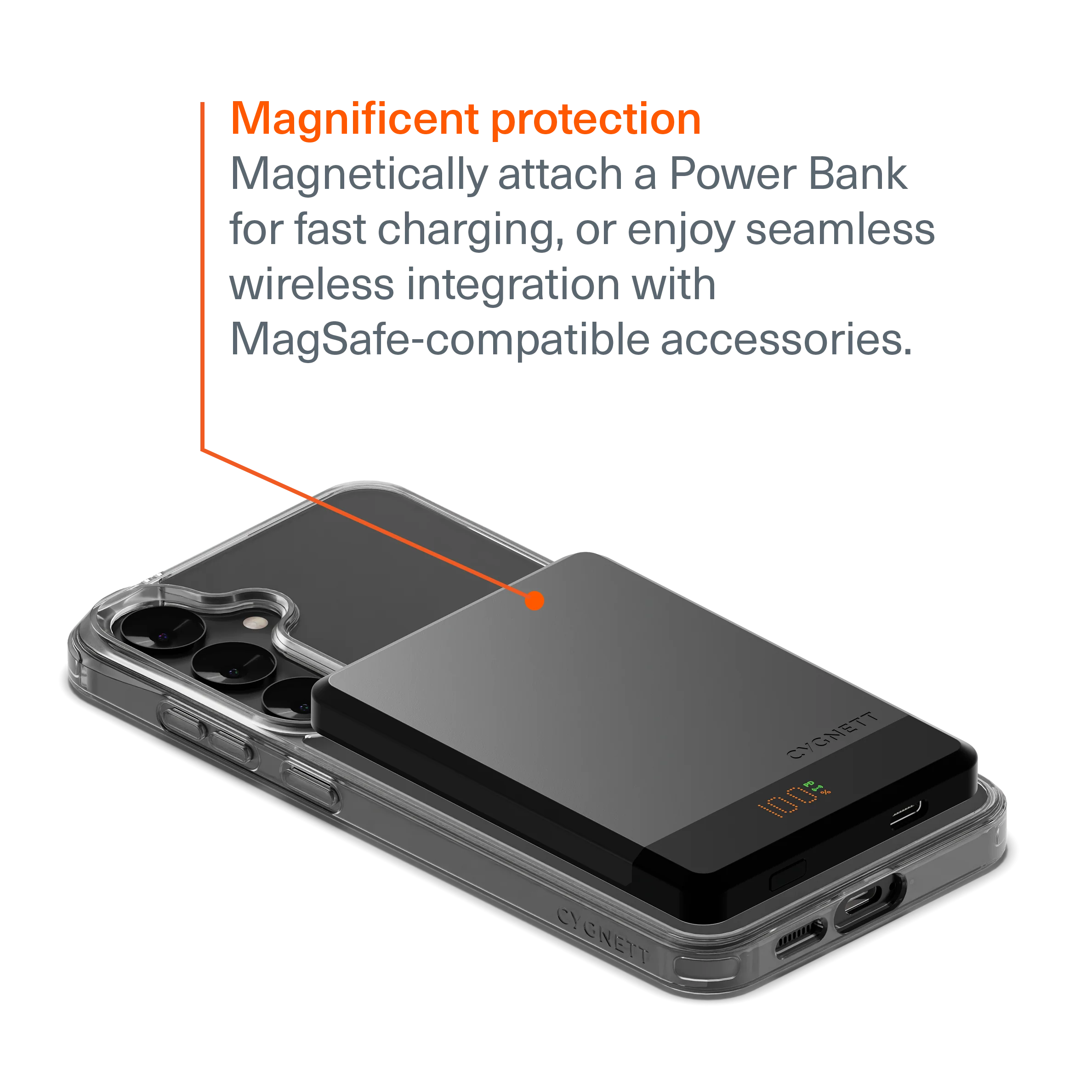 Clear Magnetic Case Samsung Galaxy S25+ - Image 3
