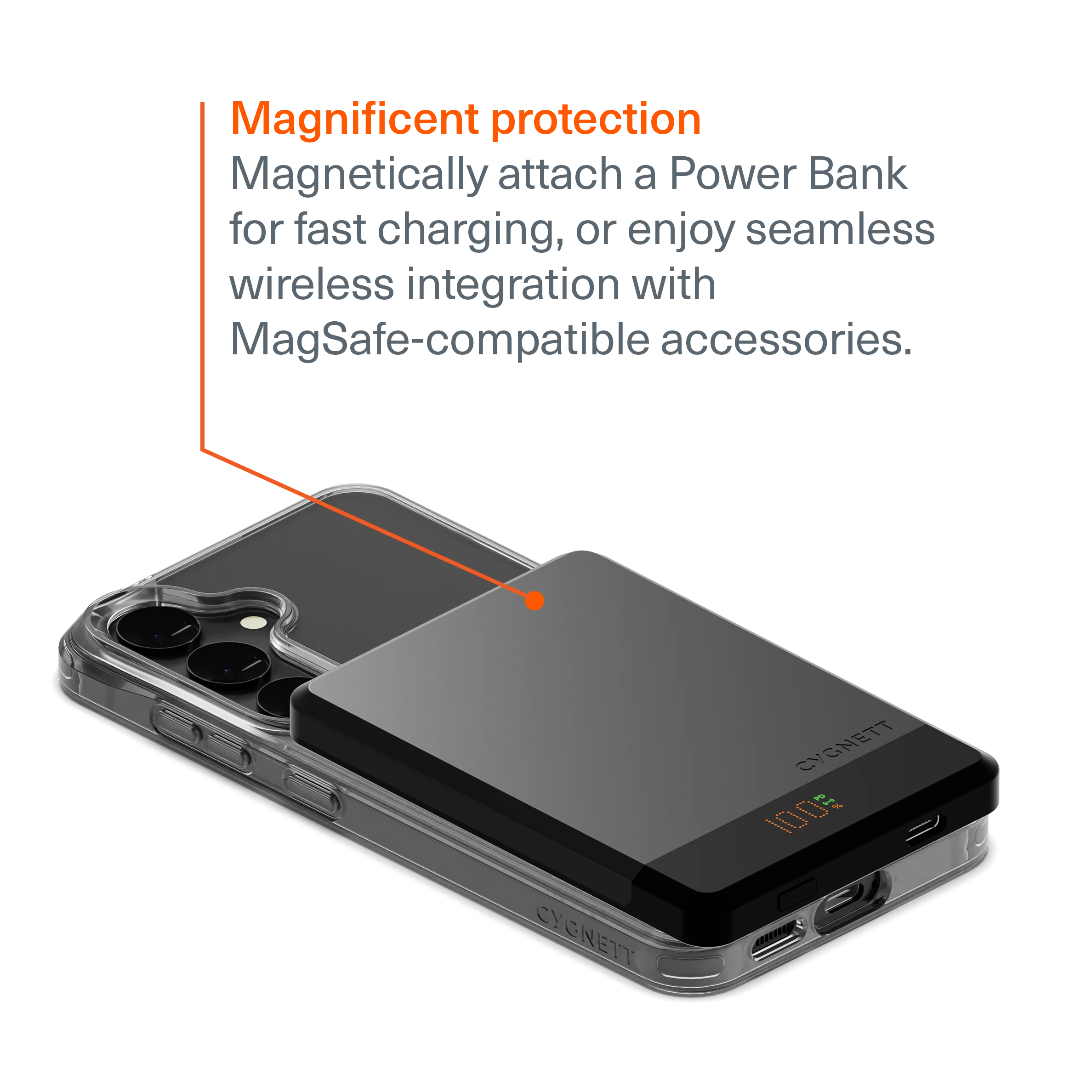 Clear Magnetic Case Samsung Galaxy S25 - Image 2