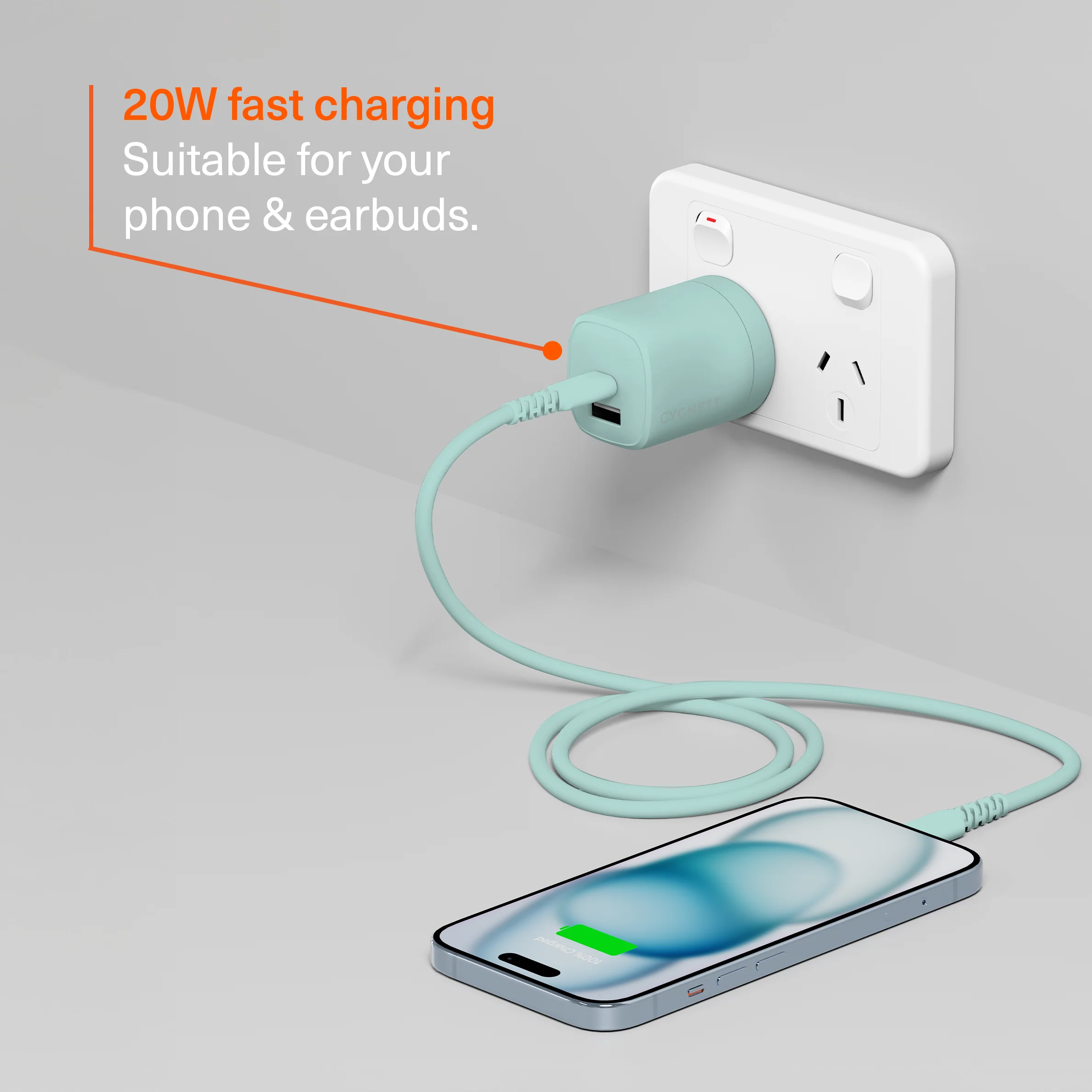 Dual Port Wall Charger 20W - Image 2