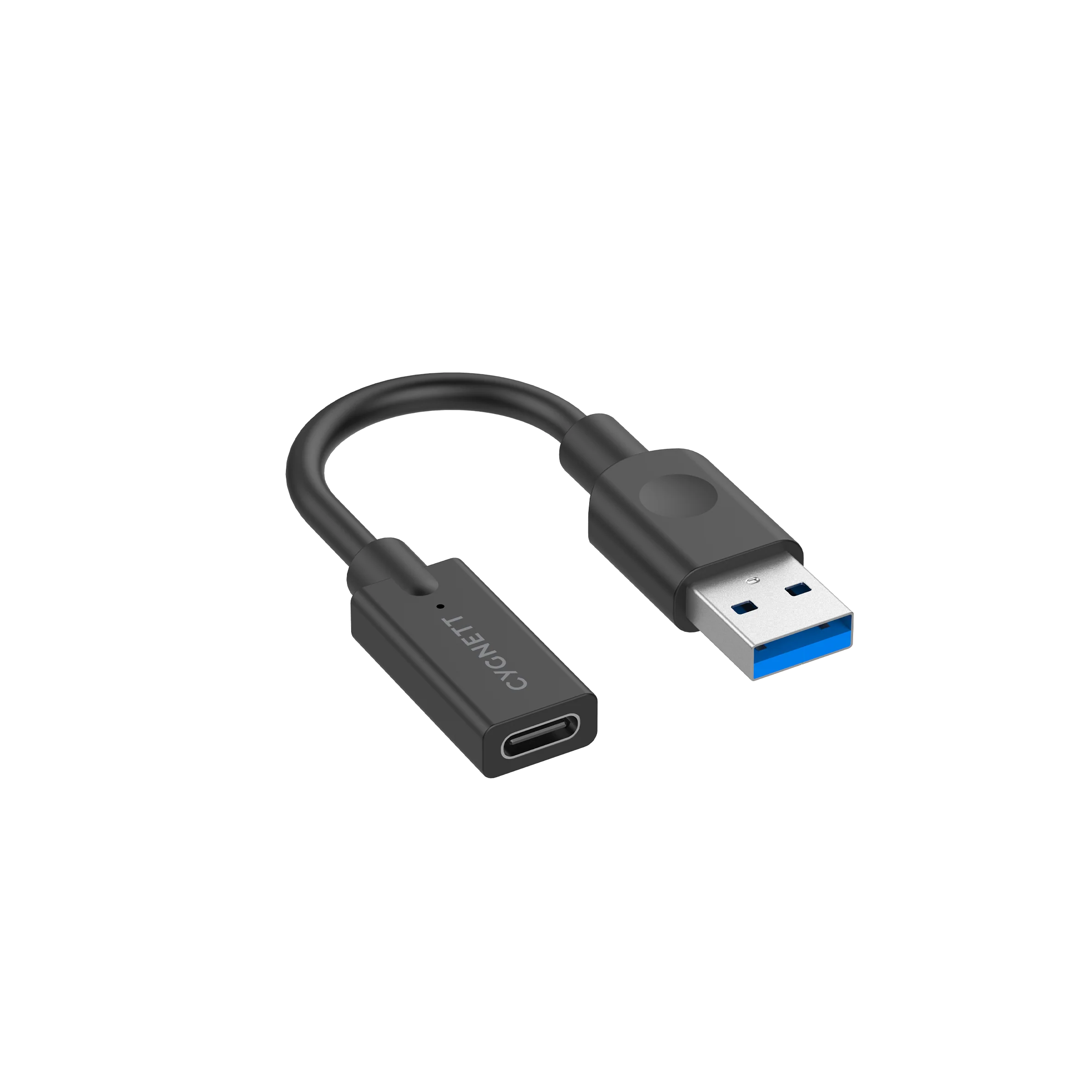 USB-A Male to USB-C Female Adapter - 10CM