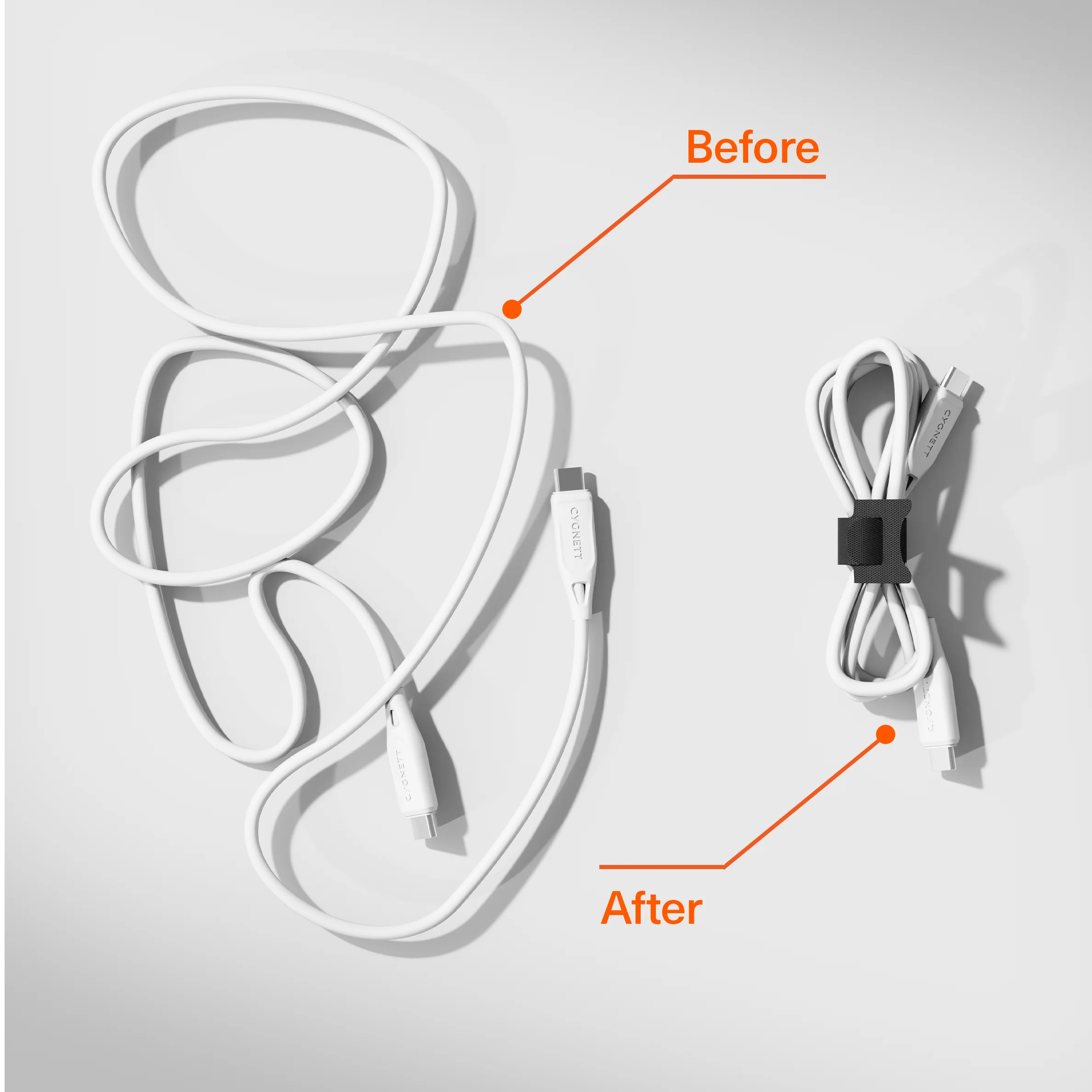 Hook and Loop Fastening Cable Organisers 10 Pack - Black - Image 3