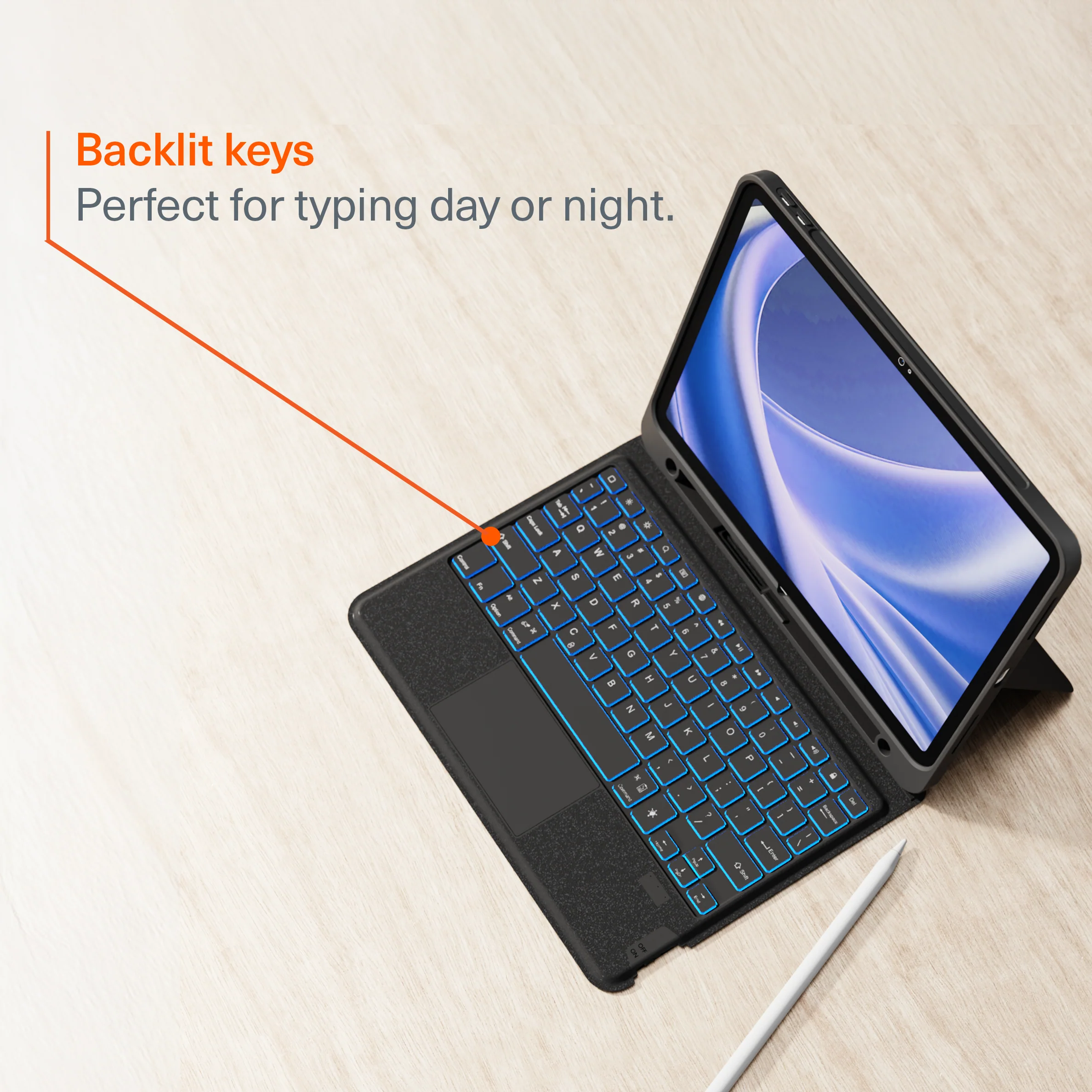 Magnetic Wireless Keyboard Case For iPad Air M4-M3-M2 11” - Image 5