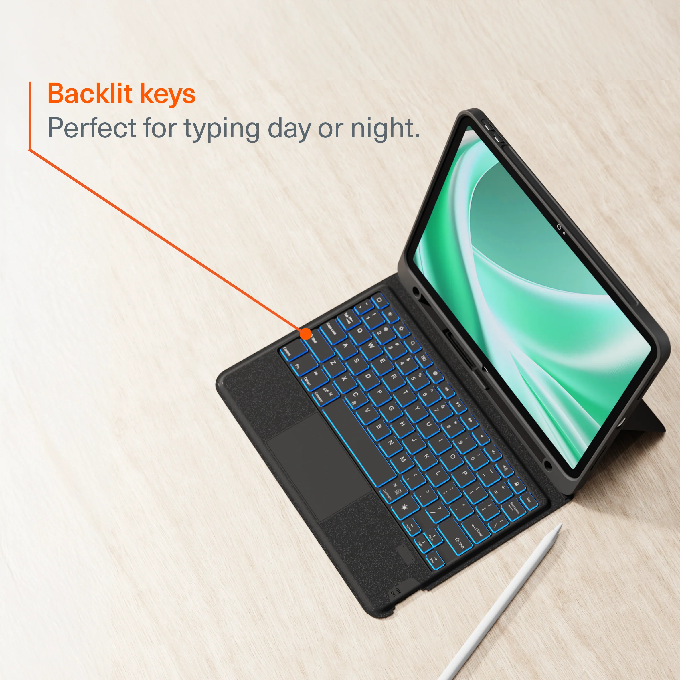 Magnetic Wireless Keyboard Case For iPad Air M4-M3-M2 13” - Image 5