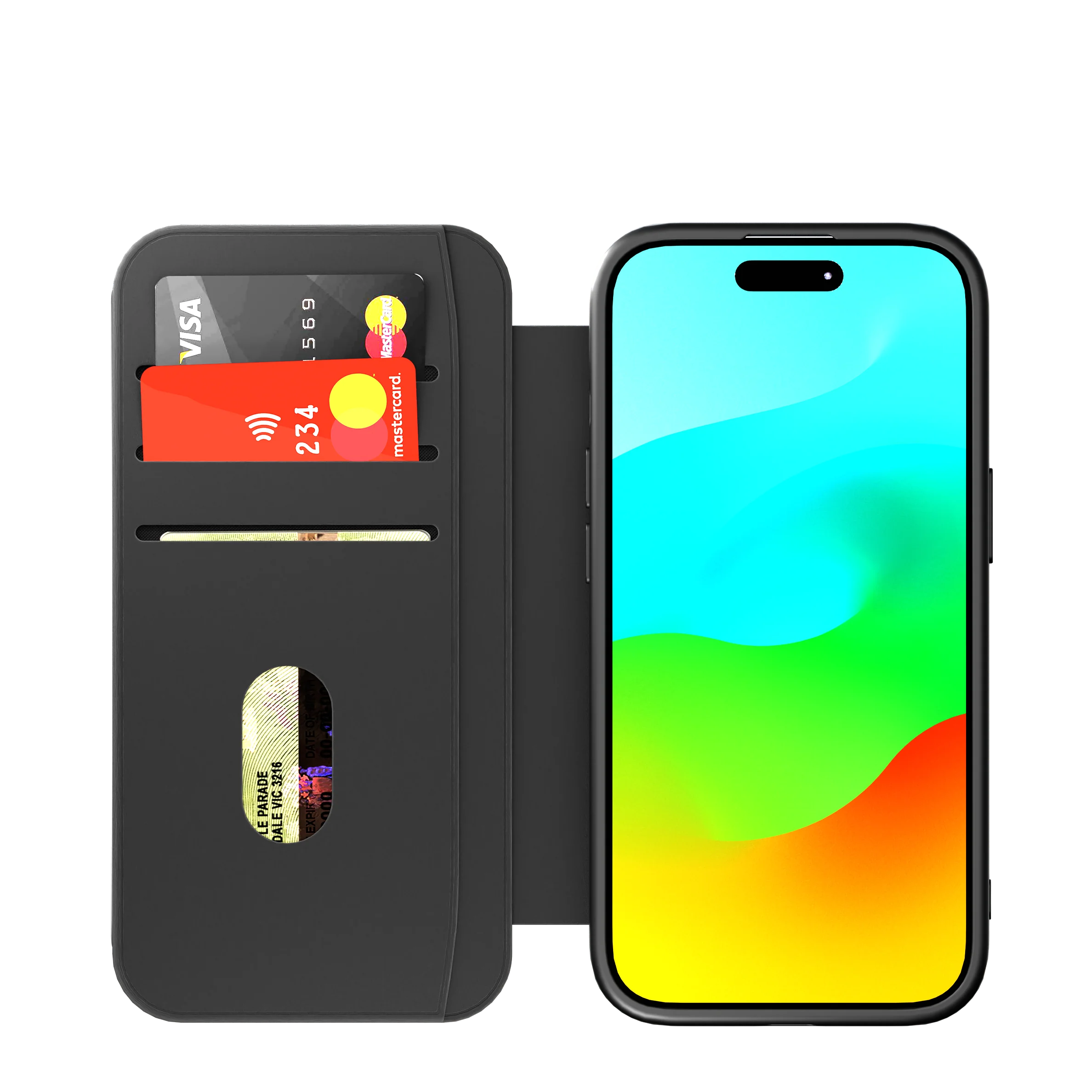 Leather Wallet Case for iPhone 15 - Image 4