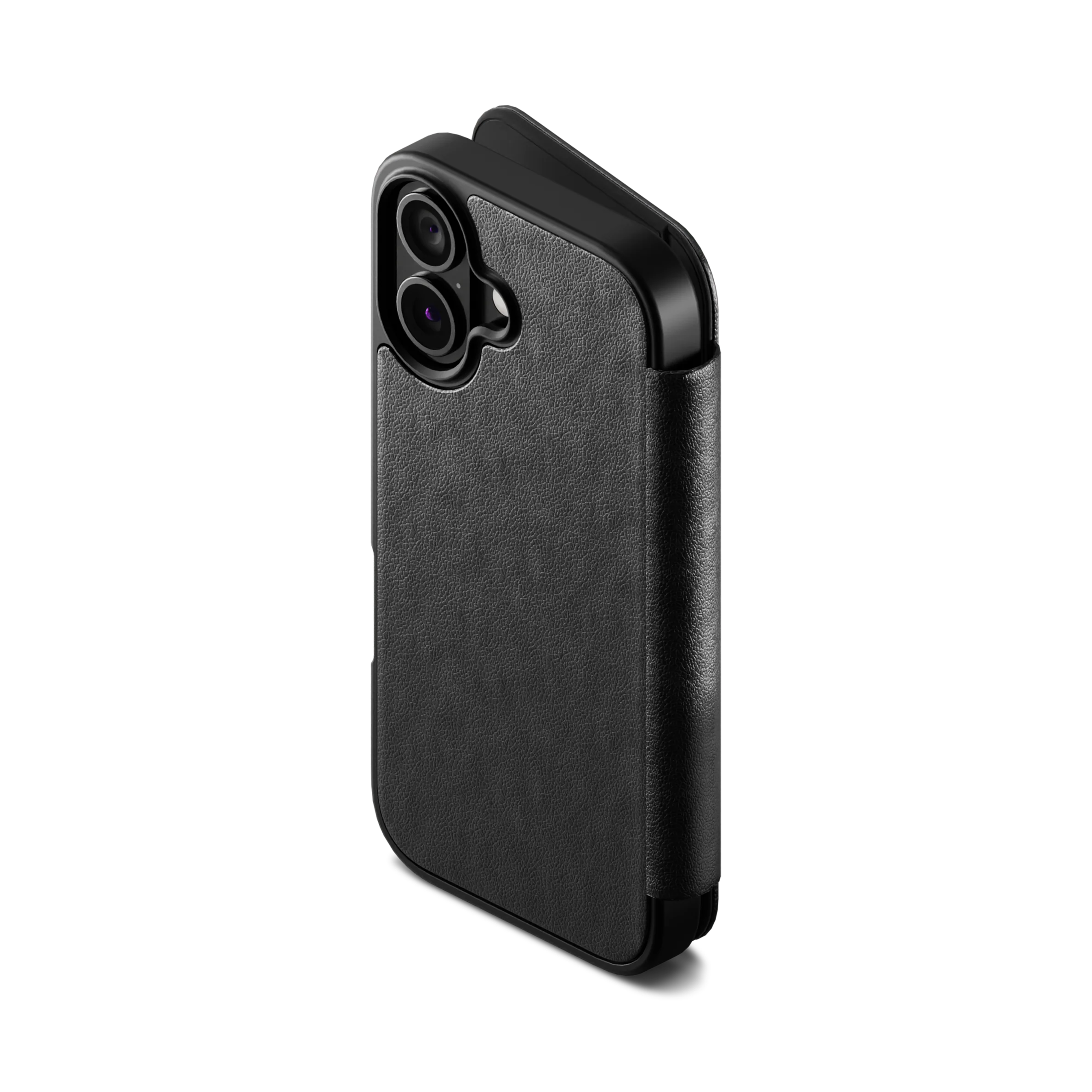 Magnetic Leather Wallet Case for iPhone 17