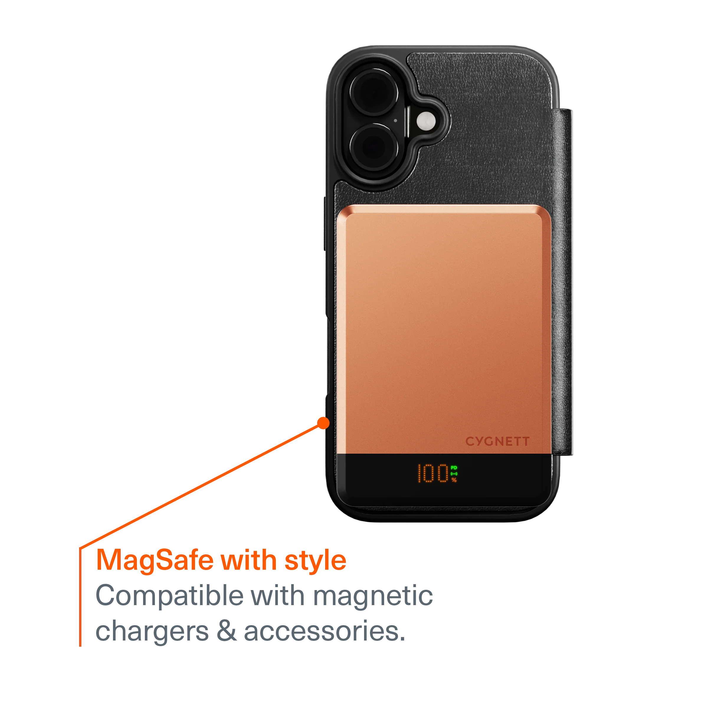 Magnetic Leather Wallet Case for iPhone 17 - Image 4