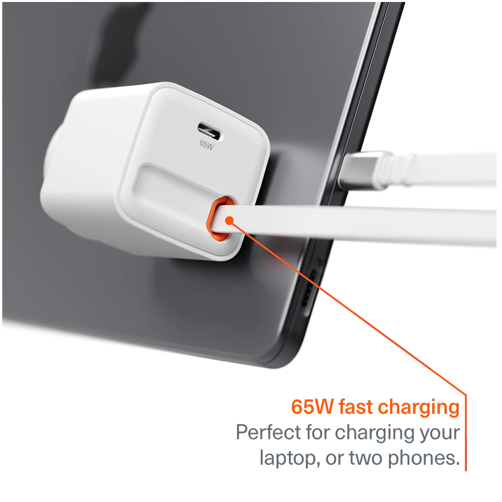 65W USB-C GaN Wall Charger with Retractable Cable - Image 4