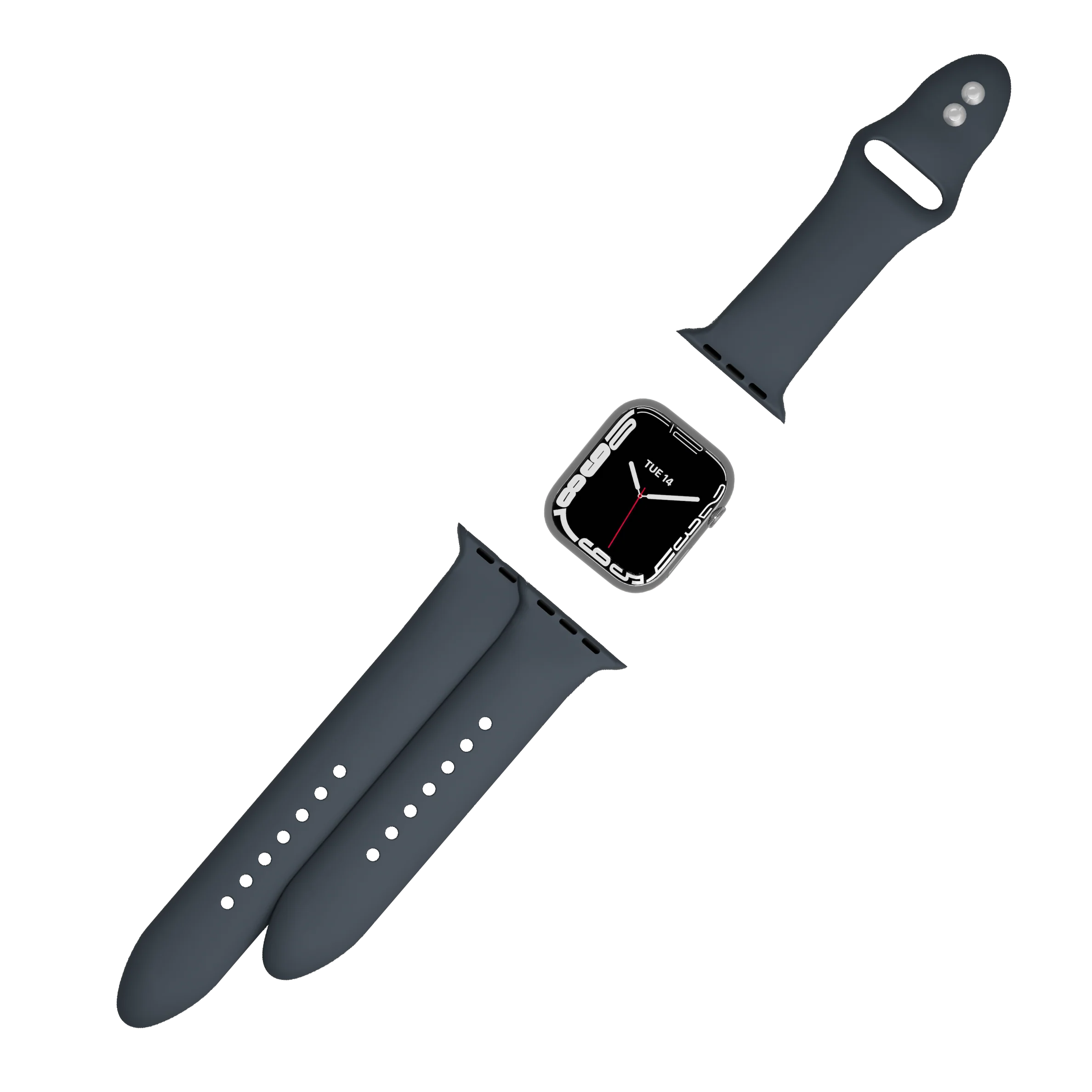 Silicone Band for Apple Watch 3/4/5/6/7/SE 42/44/45mm - Image 3