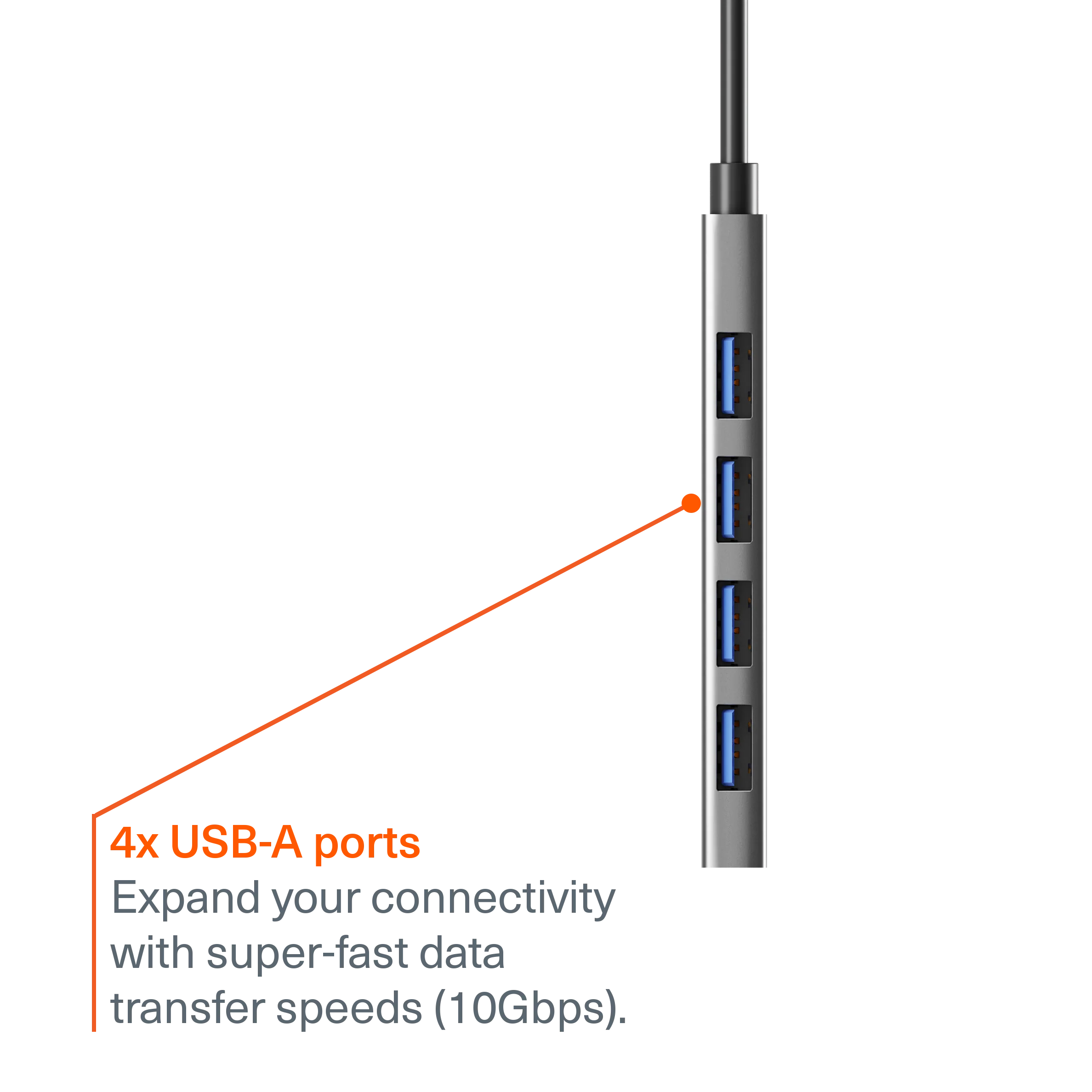 4-in-1 USB-C to USB-A Hub - Image 3