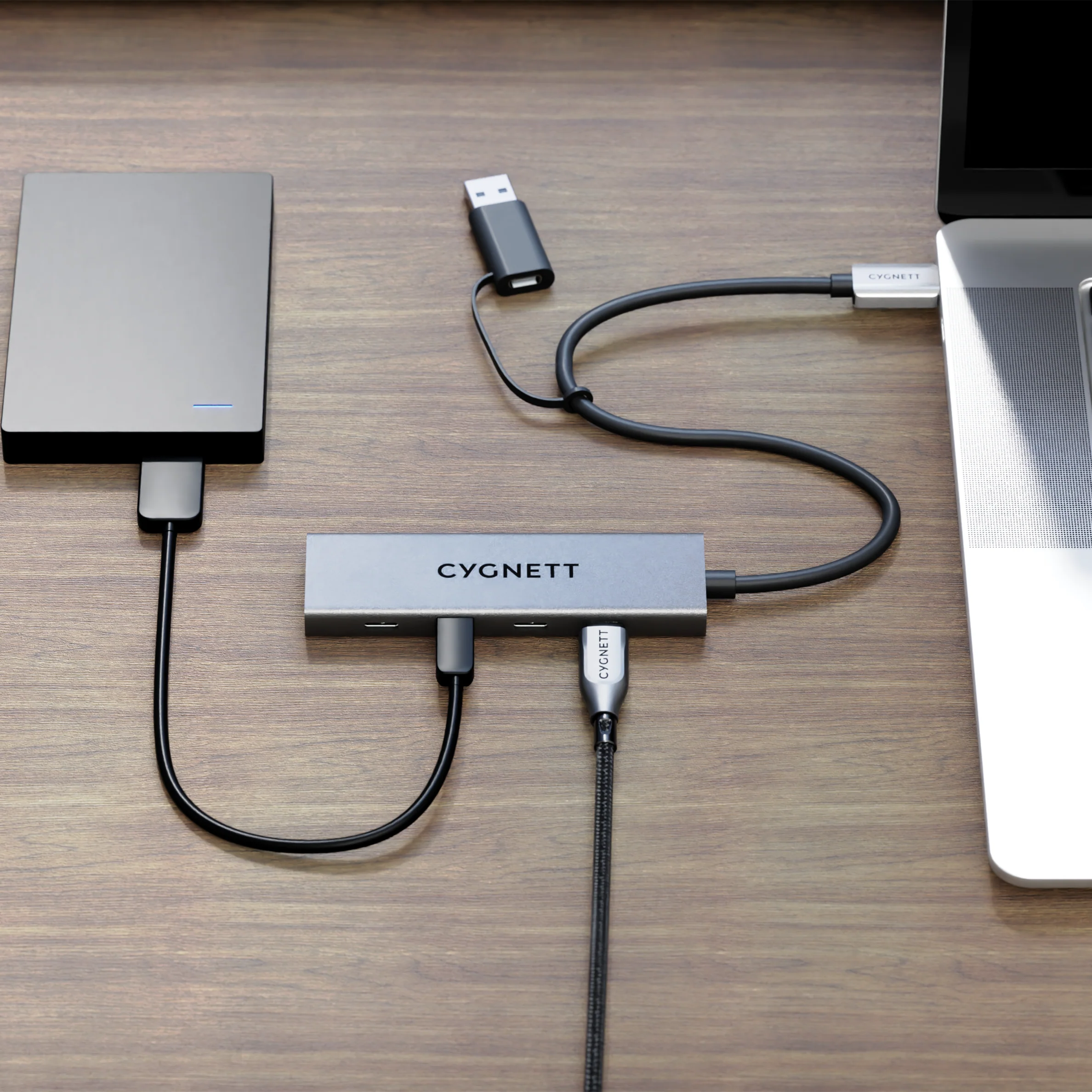 4-in-1 USB-C to USB-C Hub - Image 2