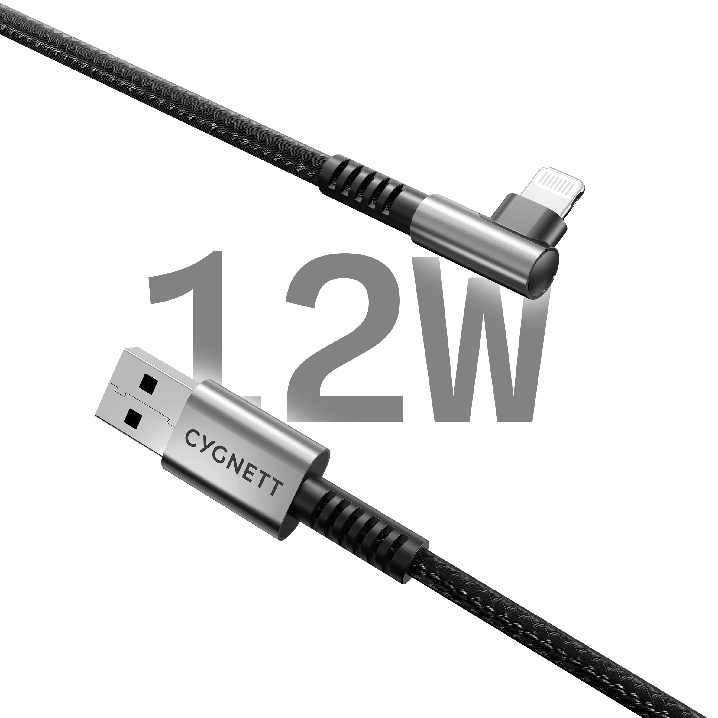 Right Angle Lightning to USB-A Cable - 1M - Image 3