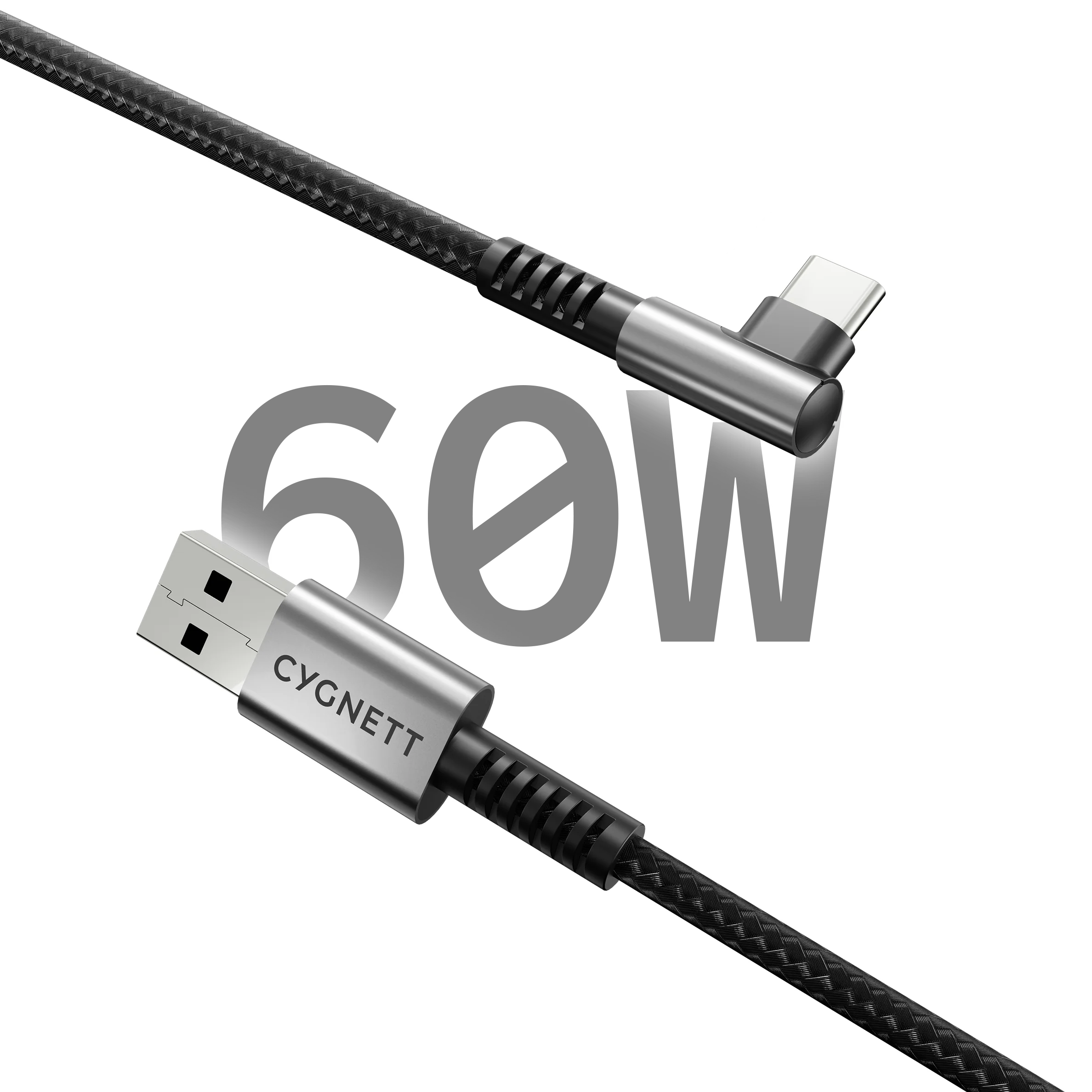 Right Angle USB-C to USB-A Cable - 1M - Image 3