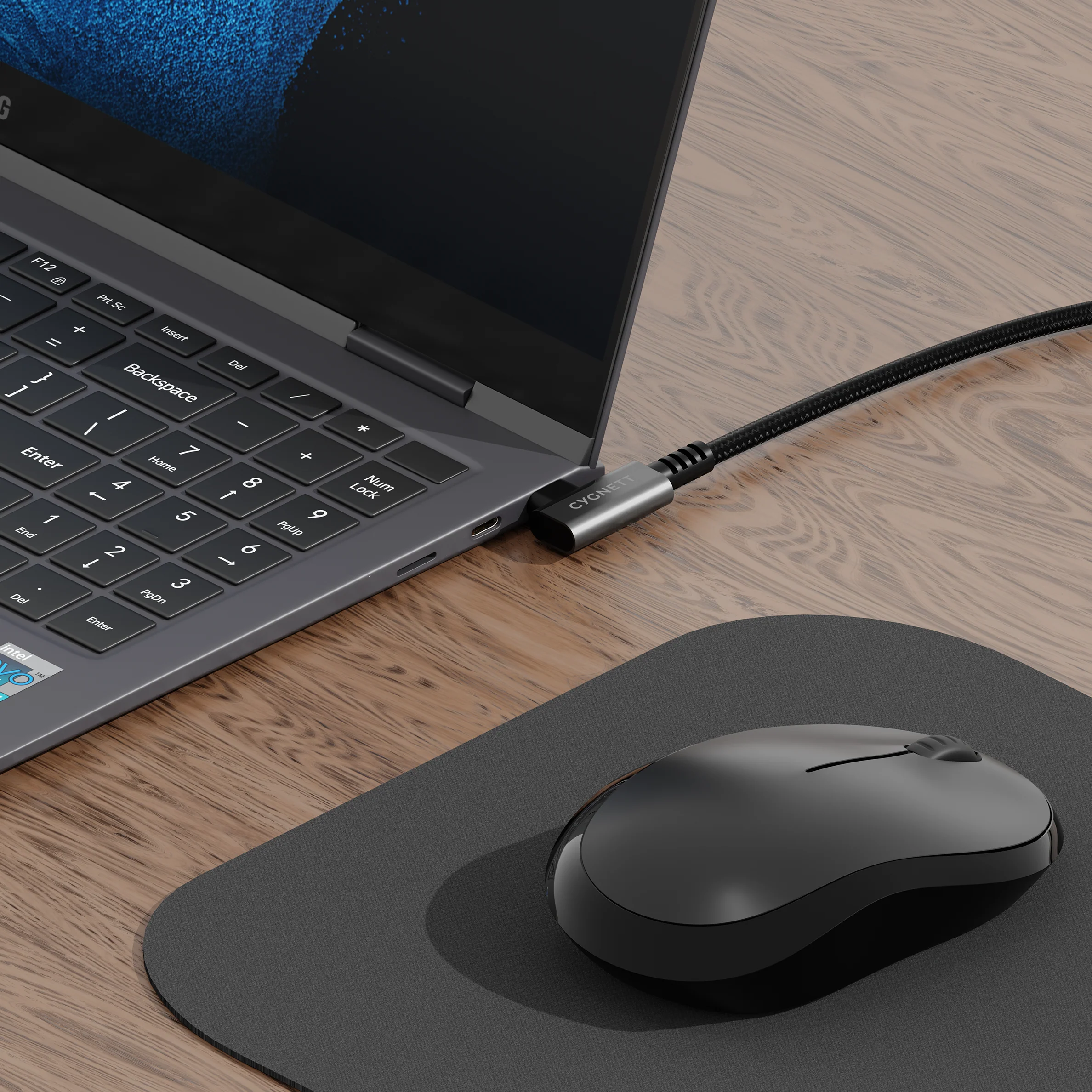 Right Angle USB-C to USB-C Cable - 1M - Image 4