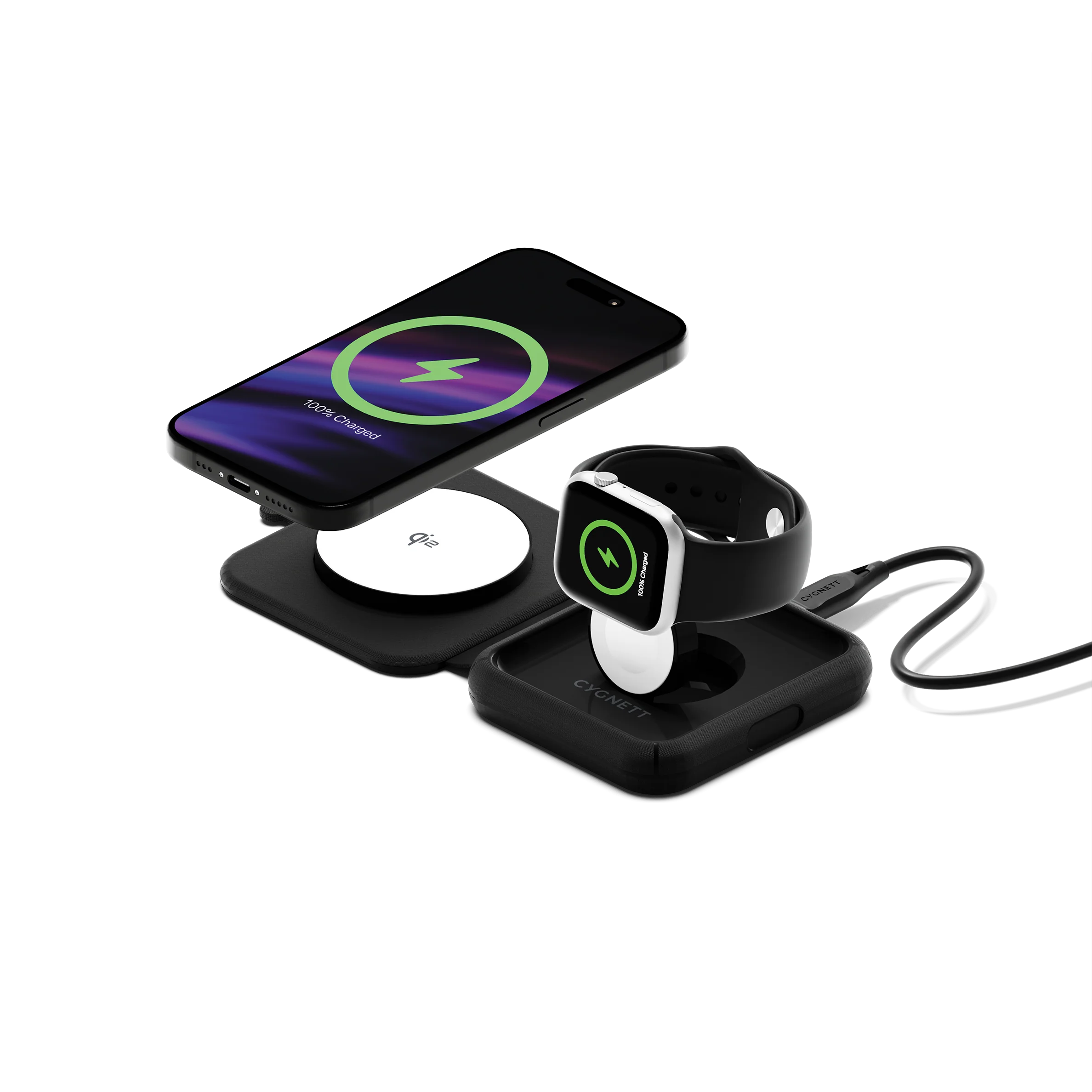 MagTravel Qi2 2-in-1 Wireless Charger
