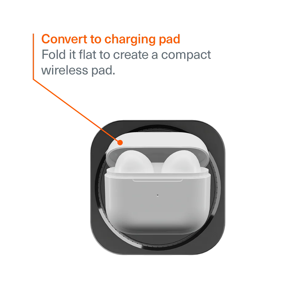3-in-1 Foldable Wireless Charger with Retractable Cable - Image 5